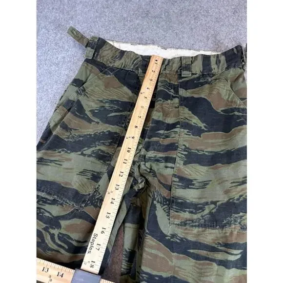 VTG 60s Tiger Stripe Camo Pants Mens 32x27 Cheif Brand True 70s Americana Rare